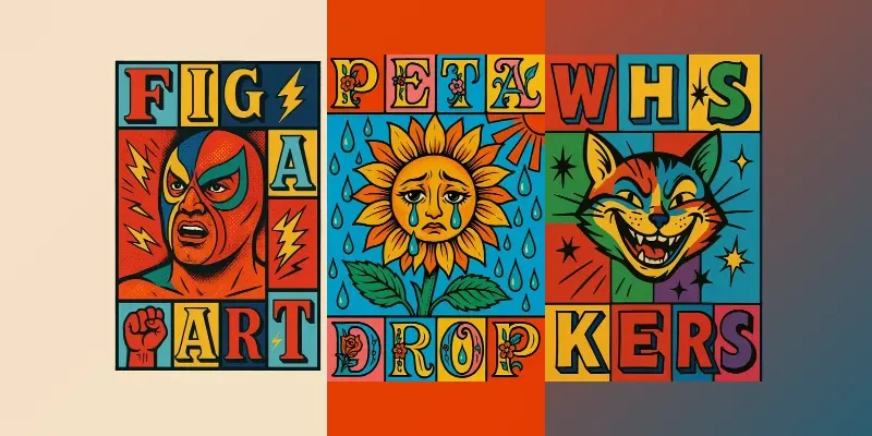 Pop Art Collage Generators generated by undefined
