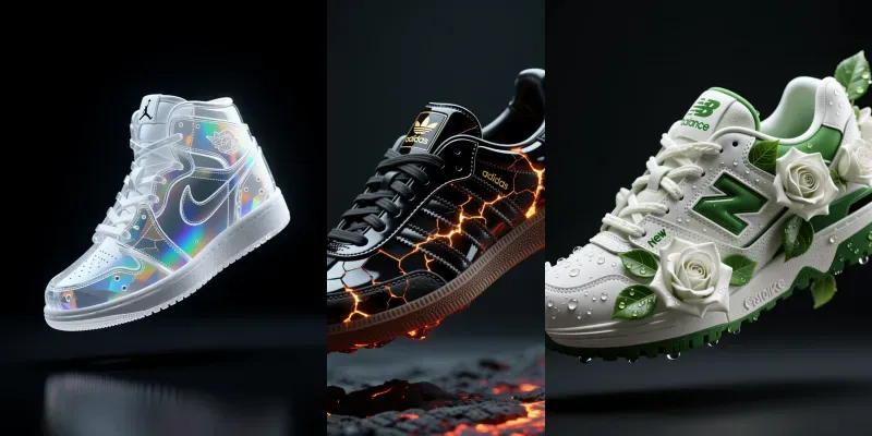 3D Surreal Sneaker Mockup Generator generated by undefined