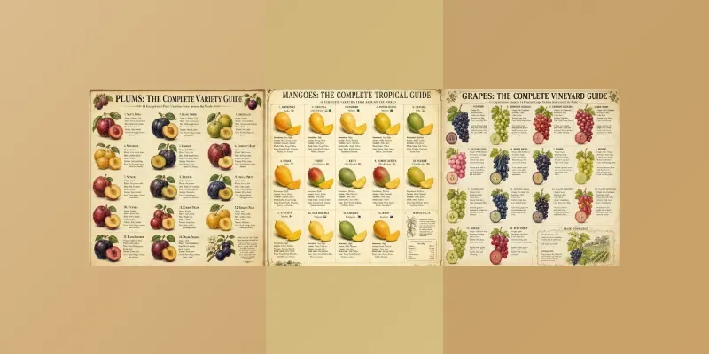 Vintage Fruit Guide Posters generated by undefined