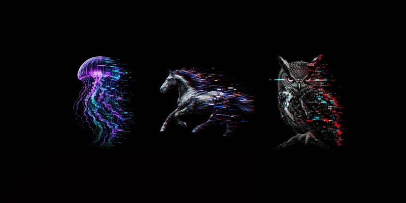 Glitch Fragmentation Signal Art generated by undefined
