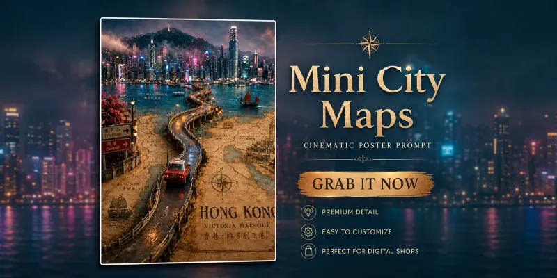 Miniature City Map Posters generated by undefined