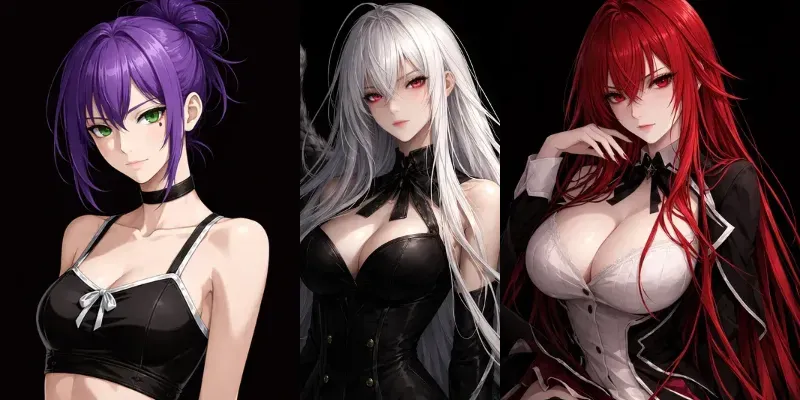 Anime Girl Character Portrait Art generated by undefined