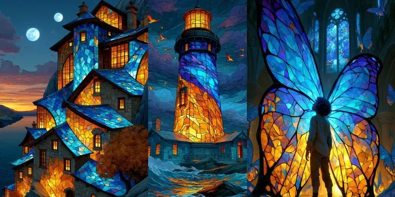 Luminous Glass World Fantasies generated by undefined