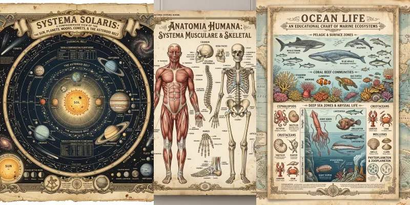 Vintage Scientific Poster Creators generated by undefined