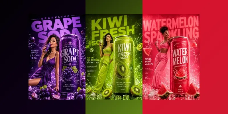 Premium Beverage Ad Poster Generator generated by undefined