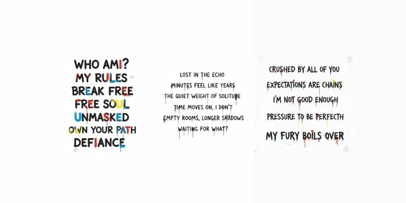 Raw Art Brut Typography Quotes generated by undefined