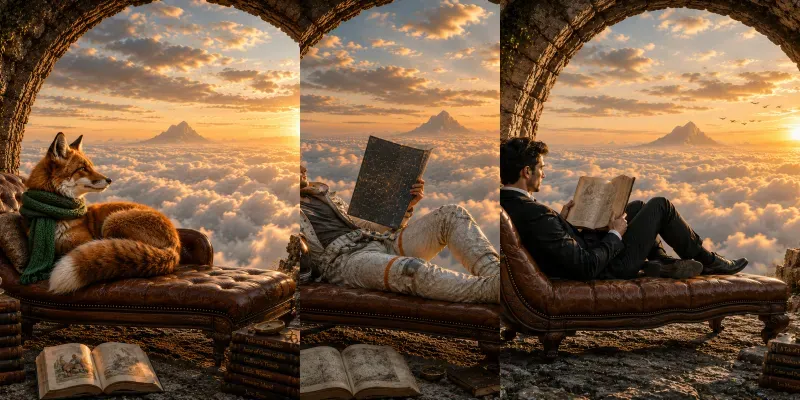 Cloudscape Archway Reading Nooks generated by undefined