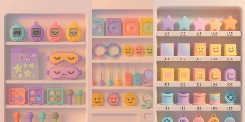 Y2k Clay Collectibles Shelves Aesthetic generated by undefined