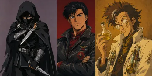 1990s Anime Character Portrait Generator generated by chatgpt-image