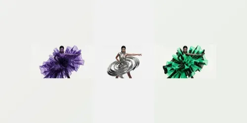 Avantgarde Kinetic Fashion Sculptures generated by gemini-image