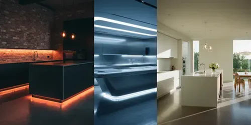 Modern Luxury Kitchen Interior Designs 8K generated by gemini-image