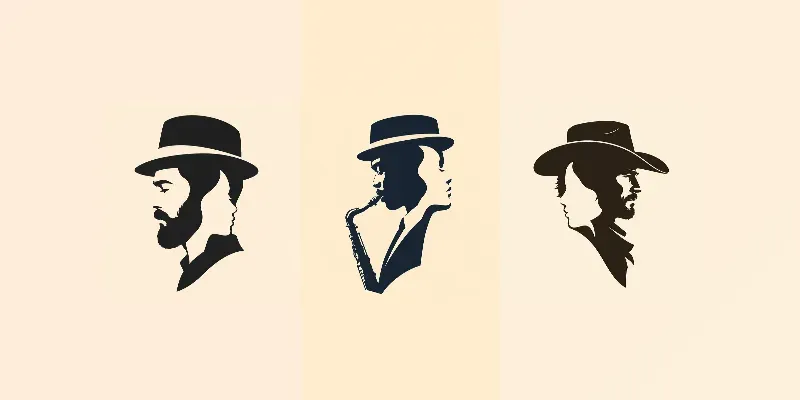 Minimalist Dual Face Vector Art generated by undefined