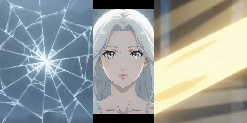 Geometric Light Fracture Anime