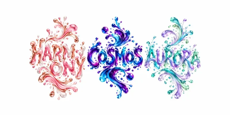Dynamic Abstract Text Art Designs