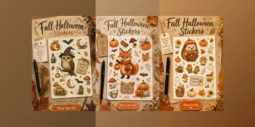 Fall Halloween Stickers generated by chatgpt-image