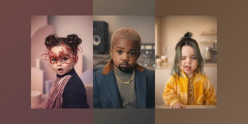Any Photos To Luxury Baby Portraits generated by undefined