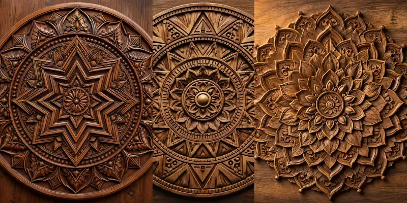 Mandala Engravings generated by undefined