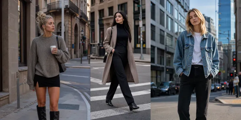 Street Fashion Girl Portraits generated by undefined
