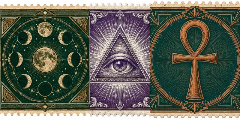 Occult Stamp Illustrations generated by undefined