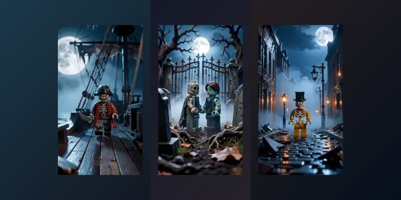 Cinematic Lego Horror Videos generated by undefined