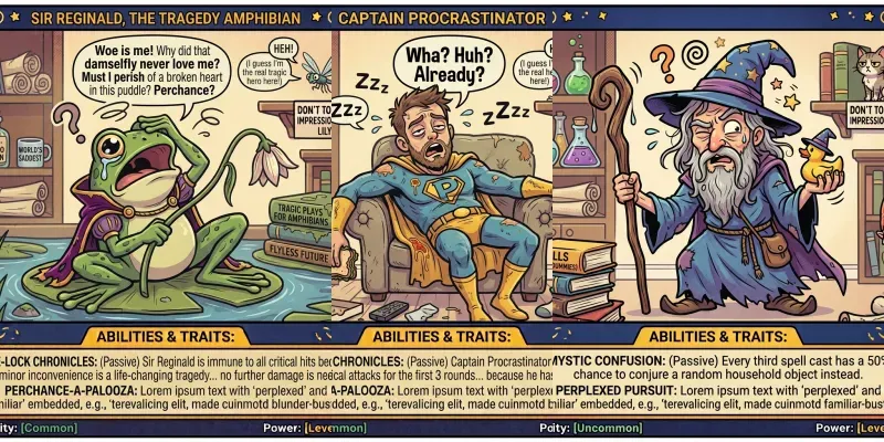 Funny Comic Trading Cards