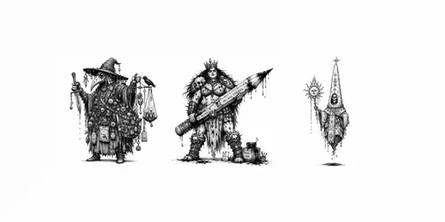 Whimsical Ink RPG Archetypes generated by chatgpt-image
