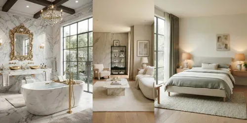 Luxury Interior Visualizations generated by gemini-image