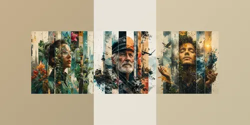 Fragmented Identity Collage Art Packs generated by chatgpt-image