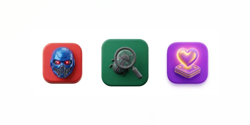 3D Claymorphism App Icons generated by undefined
