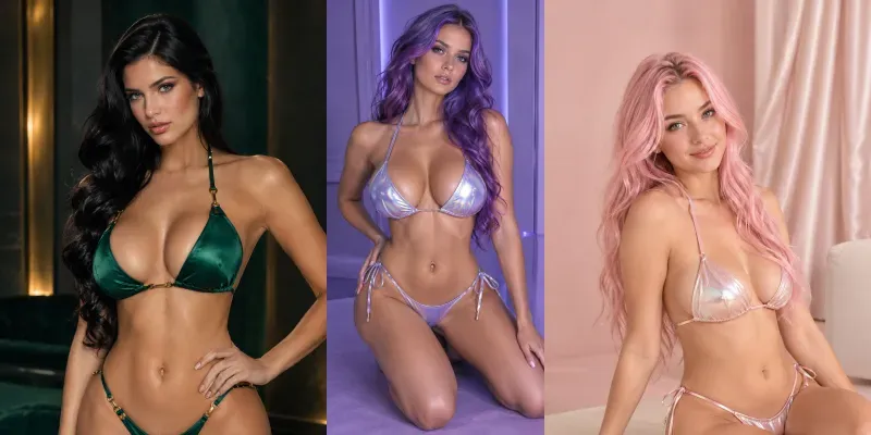 Seductive Bikini Female Models