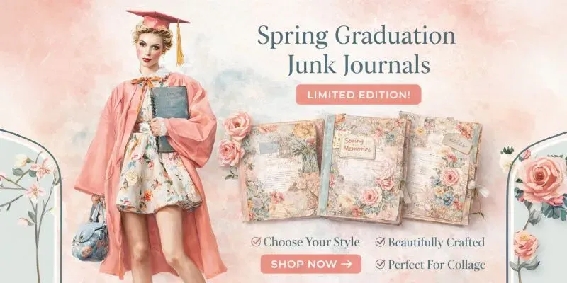 Spring Graduation Archive Junk Journals generated by undefined