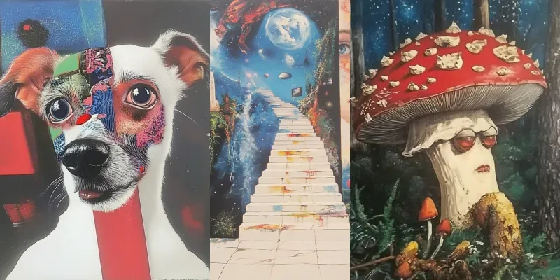 Surreal Art With Abstract Faces generated by undefined