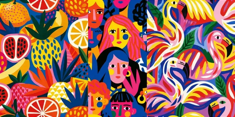 Bold Abstract Patterns generated by undefined