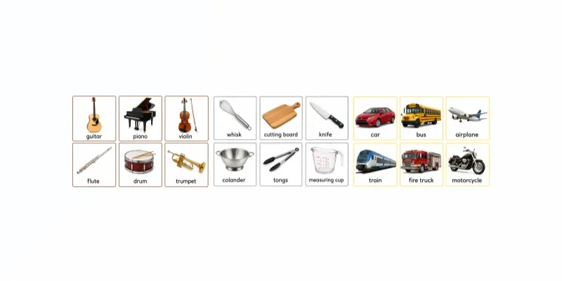 Montessori Picture Word Cards generated by undefined