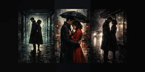 Neo Noir Rain Romances generated by chatgpt-image