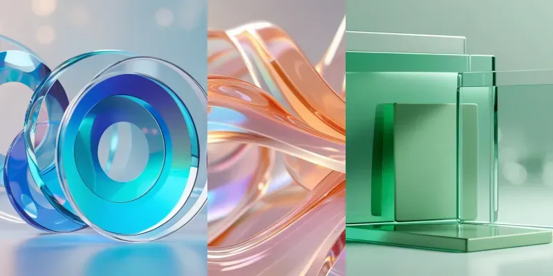 3d Premium Glass Shapes Ui Ux Backgroun generated by undefined