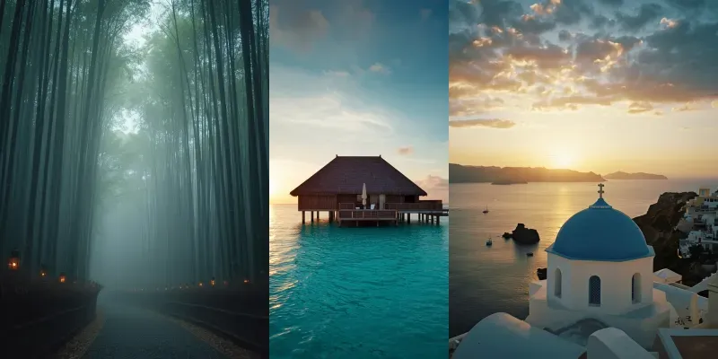 Luxury Travel Destination Photos generated by undefined