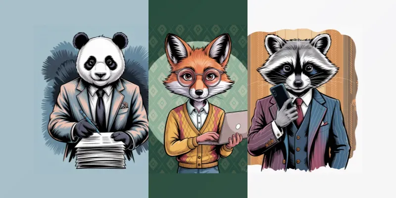 Corporate Animal Portrait Templates generated by undefined