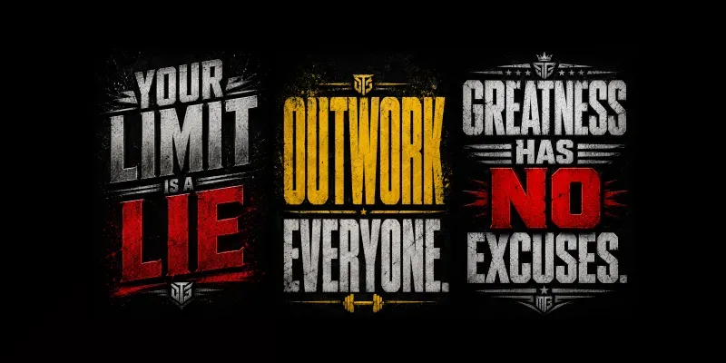 Motivational Typography Posters generated by undefined
