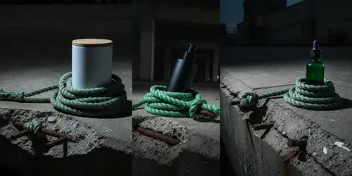 Green Industrial Ropes Secured generated by gemini-image