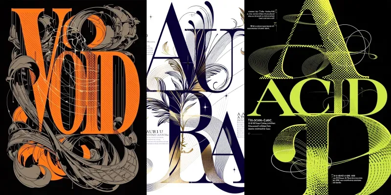 Avantgarde Typography Posters