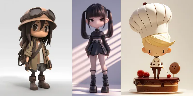 Niji Style Animation Characters Pack generated by undefined