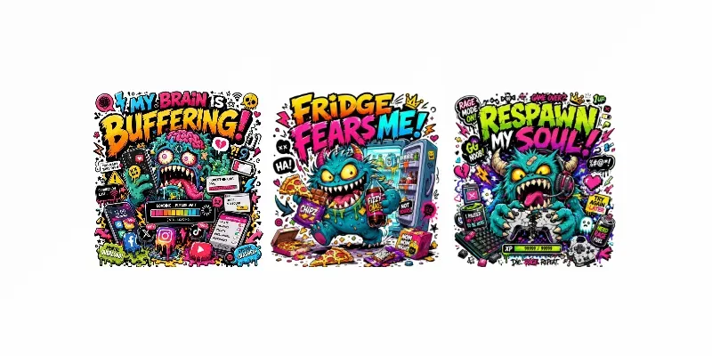 Retro Chaos Monster Tshirts generated by undefined
