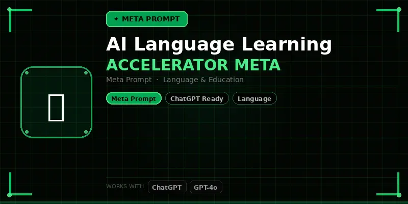 Language Learning Accelerator Meta Ai generated by undefined