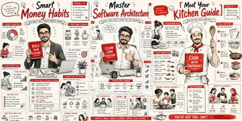 Red Editorial Character Infographics generated by chatgpt-image