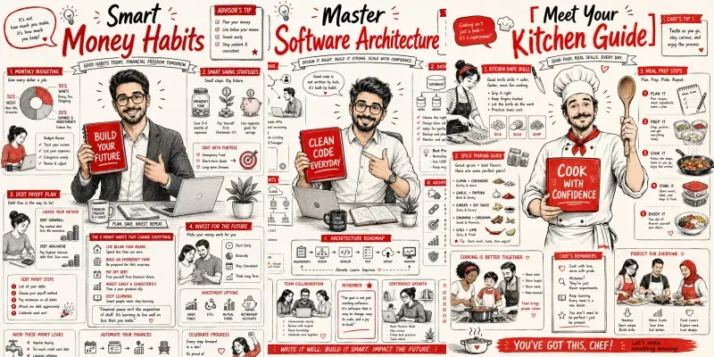 Red Editorial Character Infographics generated by undefined