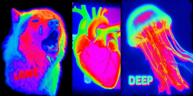Neon Heatmap Tshirts Art generated by undefined