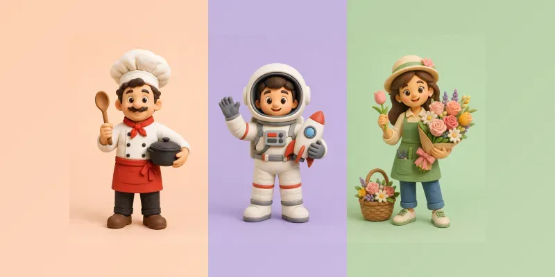 Premium 3D Clay Mascot Generates generated by undefined