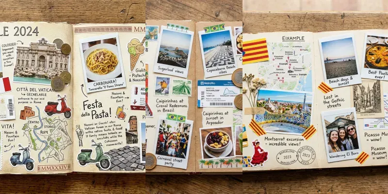 Beautiful Travel Scrapbooks generated by undefined