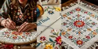 Folk Textile Art stable-diffusion prompt mini thumbnail